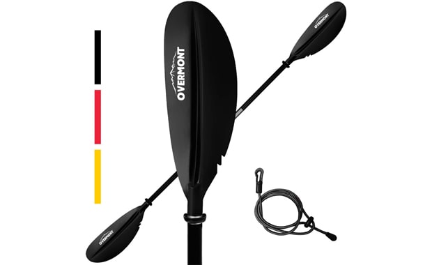 Overmont Aluminum Alloy Heavy Duty Kayak Paddle